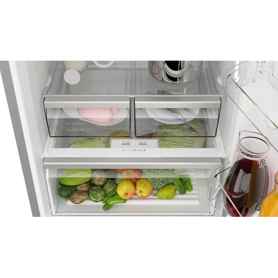 Alttan Donduruculu Buzdolabı 186 x 70 cm Kolay temizlenebilir Inox, Total No FrostBD3055IECN0.0 (0)