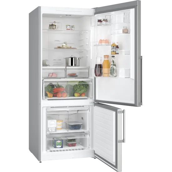 Alttan Donduruculu Buzdolabı 186 x 75 cm Kolay temizlenebilir Inox, Total No FrostBD3076IECN0.0 (0)