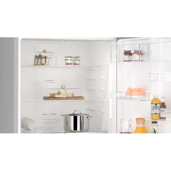 Alttan Donduruculu Buzdolabı 186 x 75 cm Kolay temizlenebilir Inox, Total No FrostBD3076IECN0.0 (0)