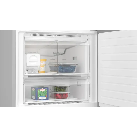 Alttan Donduruculu Buzdolabı 186 x 75 cm Kolay temizlenebilir Inox, Total No FrostBD3076IECN0.0 (0)