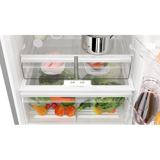 Alttan Donduruculu Buzdolabı 186 x 75 cm Kolay temizlenebilir Inox, Total No FrostBD3076IEVN0.0 (0)