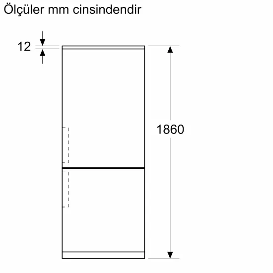 Alttan Donduruculu Buzdolabı 186 x 75 cm Beyaz, Total No FrostBD3076WCAP0.0 (0)