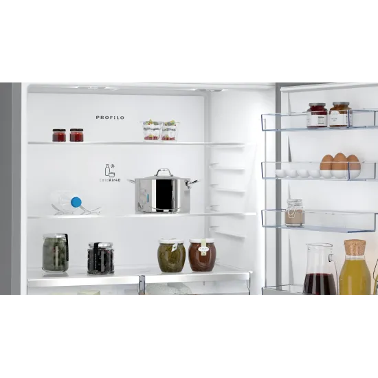 Alttan Donduruculu Buzdolabı 186 x 86 cm Kolay temizlenebilir Inox, Total No FrostBD3086ICFP0.0 (0)