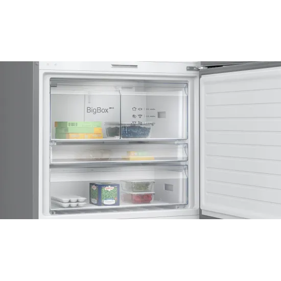 Alttan Donduruculu Buzdolabı 186 x 86 cm Kolay temizlenebilir Inox, Total No FrostBD3086ICFP0.0 (0)
