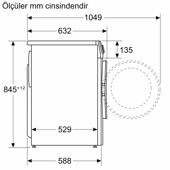 Çamaşır Makinesi 9 kg 1200 dev./dak., BeyazCGA142X0TR0.0 (0)