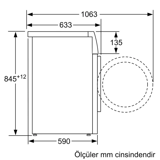 Çamaşır Makinesi 9 kg 1200 dev./dak., BeyazCMN12190TR0.0 (0)