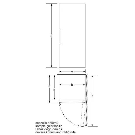 Solo Derin Dondurucu 176 x 60 cm Inox görünümlüDF1033LEVV0.0 (0)