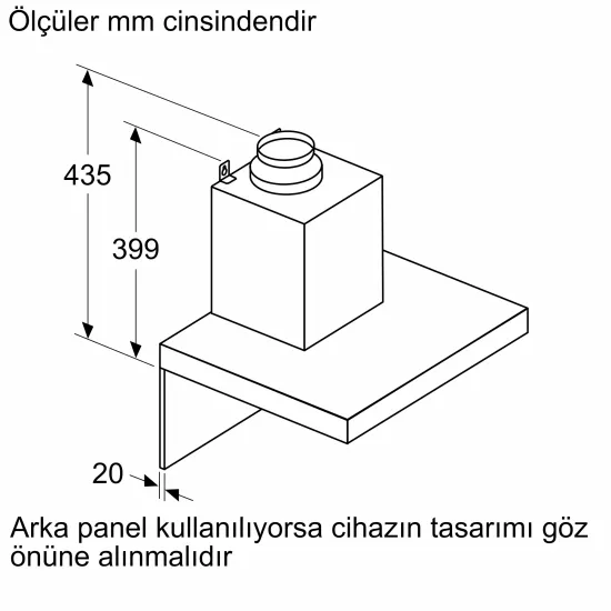 Duvar Tipi Davlumbaz 60 cm BeyazDVB6K7200.0 (0)