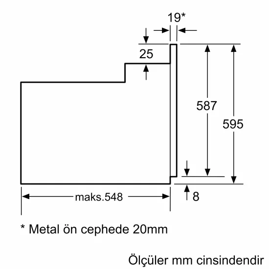 Ankastre Fırın 60 x 60 cm InoxFRCA123I0.0 (0)