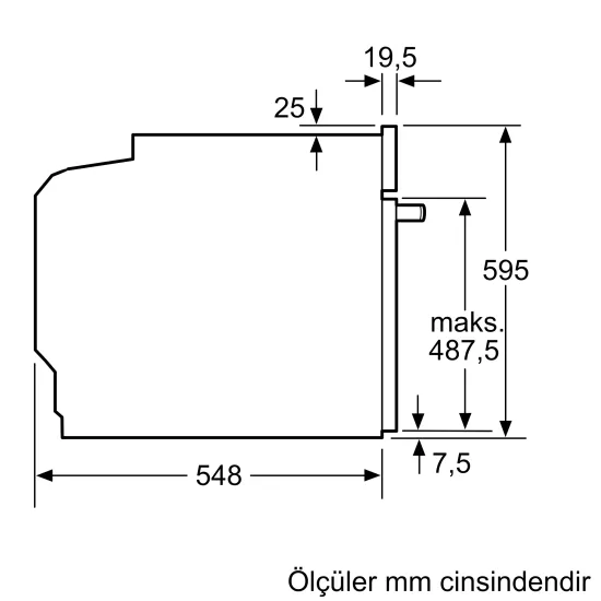 Ankastre Fırın 60 x 60 cm BeyazFXMA455C0.0 (0)