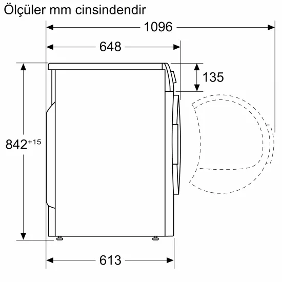 Isı Pompalı Kurutma Makinesi 9 kg BeyazKM9610CTR0.0 (0)