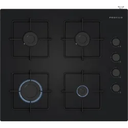 Gazlı Ocak 60 cm Sert cam, SiyahOE36P6P10L0.0 (0)