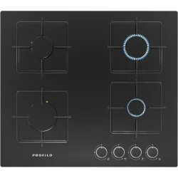 Gazlı Ocak 60 cm Sert cam, SiyahON36P6O12D0.0 (0)