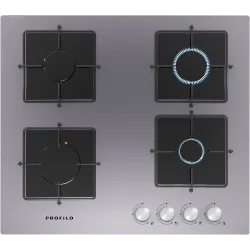 Gazlı Ocak 60 cm Sert cam, Platin griON36P9O12D0.0 (0)