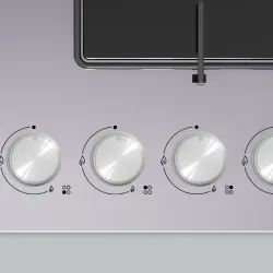 Gazlı Ocak 60 cm Sert cam, Platin griON36P9O12D0.0 (0)