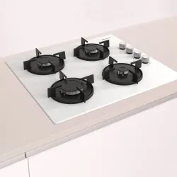 Gazlı Ocak 60 cm Sert cam, BeyazOO36P2O10D0.0 (0)